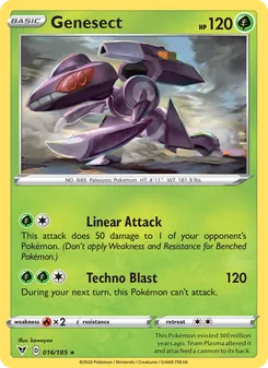 Genesect card from Vivid Voltage, number 16/185