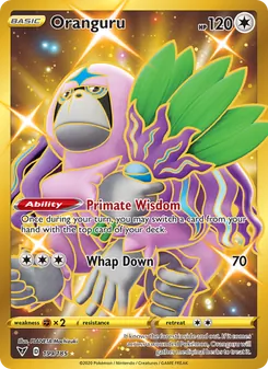 Oranguru card from Vivid Voltage, number 199/185