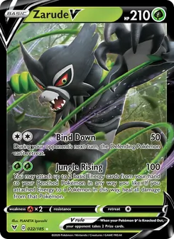 Zarude V card from Vivid Voltage, number 22/185