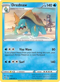Drednaw card from Vivid Voltage, number 39/185