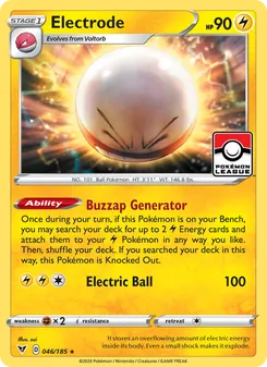 Electrode card from Vivid Voltage, number 46/185