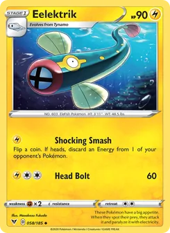 Eelektrik card from Vivid Voltage, number 58/185