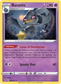 Banette card from Vivid Voltage, number 68/185
