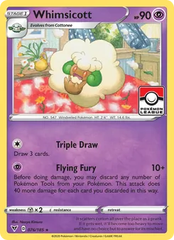 Whimsicott card from Vivid Voltage, number 76/185