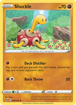 Shuckle card from Vivid Voltage, number 85/185