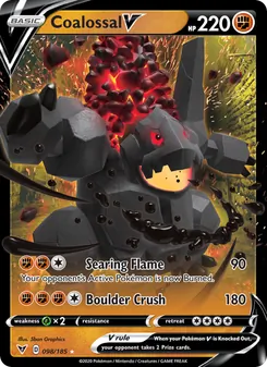 Coalossal V card from Vivid Voltage, number 98/185