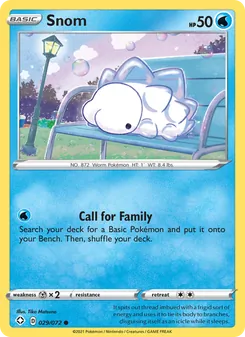 Snom card from Shining Fates, number 29/72