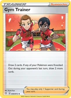 Gym Trainer card from Shining Fates, number 59/72