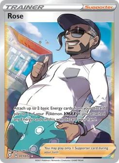Rose card from Shining Fates, number 71/72