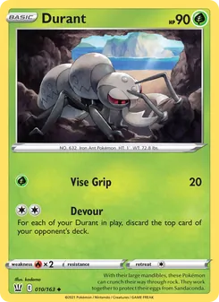 Durant card from Battle Styles, number 10/163