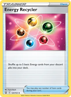 Energy Recycler card from Battle Styles, number 124/163