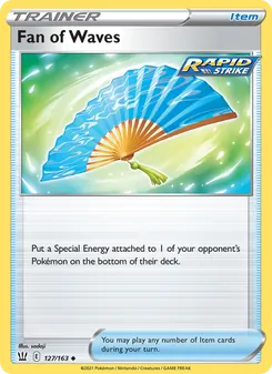 Fan of Waves card from Battle Styles, number 127/163