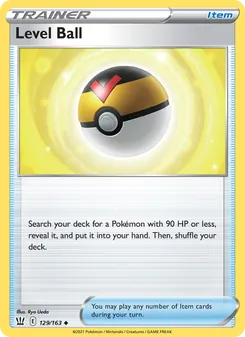Level Ball card from Battle Styles, number 129/163