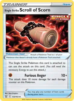 Single Strike Scroll of Scorn card from Battle Styles, number 133/163