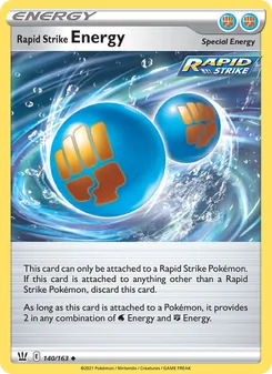 Rapid Strike Energy card from Battle Styles, number 140/163