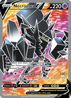 Necrozma V card from Battle Styles, number 149/163