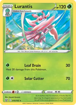 Lurantis card from Battle Styles, number 15/163
