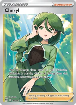Cheryl card from Battle Styles, number 159/163
