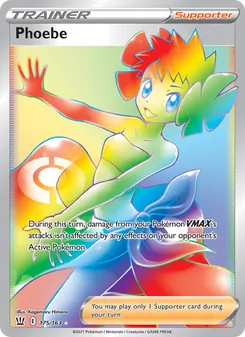 Phoebe card from Battle Styles, number 175/163
