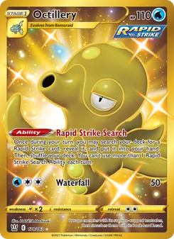 Octillery card from Battle Styles, number 178/163