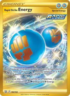 Rapid Strike Energy card from Battle Styles, number 182/163