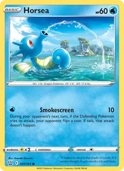 Horsea card from Battle Styles, number 31/163