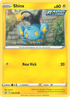 Shinx card from Battle Styles, number 46/163