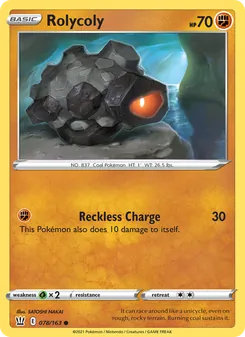 Rolycoly card from Battle Styles, number 78/163