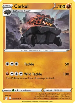Carkol card from Battle Styles, number 79/163