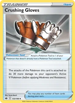Crushing Gloves card from Chilling Reign, number 133/198