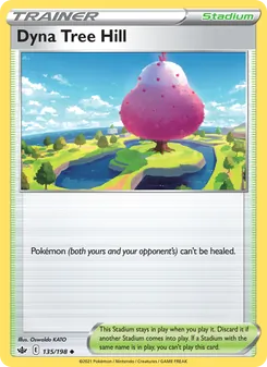 Dyna Tree Hill card from Chilling Reign, number 135/198