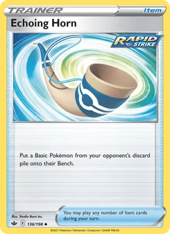 Echoing Horn card from Chilling Reign, number 136/198