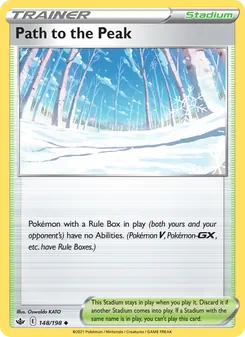 Path to the Peak card from Chilling Reign, number 148/198