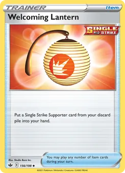 Welcoming Lantern card from Chilling Reign, number 156/198