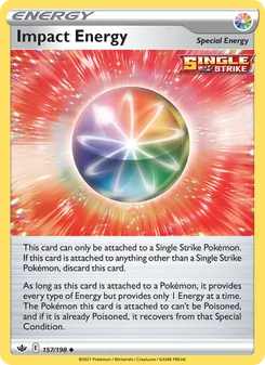 Impact Energy card from Chilling Reign, number 157/198