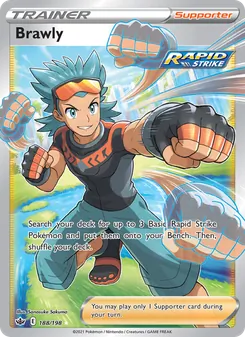 Brawly card from Chilling Reign, number 188/198