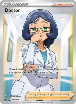 Doctor card from Chilling Reign, number 190/198