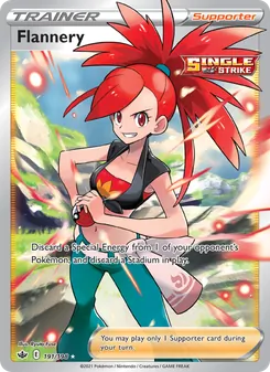Flannery card from Chilling Reign, number 191/198