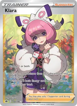 Klara card from Chilling Reign, number 194/198