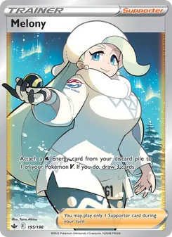 Melony card from Chilling Reign, number 195/198