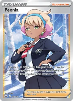Peonia card from Chilling Reign, number 196/198