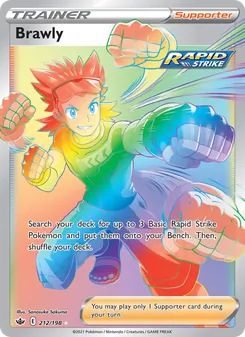 Brawly card from Chilling Reign, number 212/198