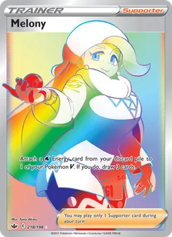 Melony card from Chilling Reign, number 218/198