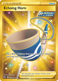 Echoing Horn card from Chilling Reign, number 225/198