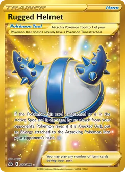 Rugged Helmet card from Chilling Reign, number 228/198