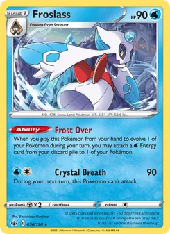 Froslass card from Chilling Reign, number 36/198
