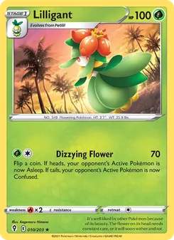 Lilligant card from Evolving Skies, number 10/203
