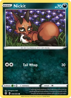 Nickit card from Evolving Skies, number 104/203