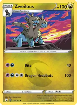 Zweilous card from Evolving Skies, number 114/203
