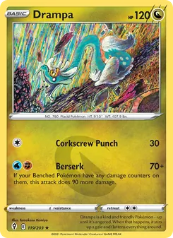 Drampa card from Evolving Skies, number 119/203